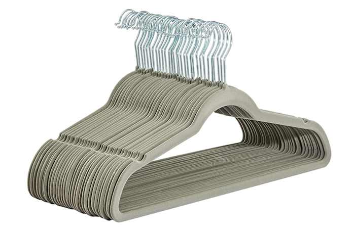 Amazon Basics Slim, Velvet, Non-Slip Suit Clothes Hangers